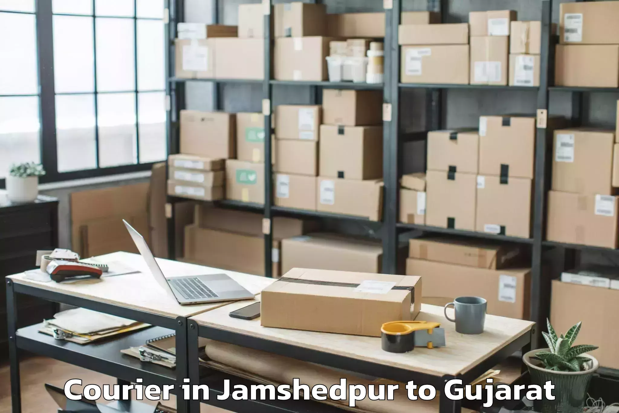 Trusted Jamshedpur to Dwarka Courier